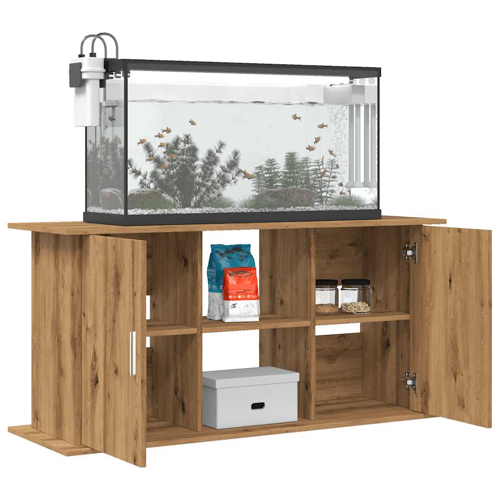 vidaXL Suport acvariu, stejar artizanal, 121x41x58 cm, lemn prelucrat vidaXL Suport acvariu, stejar artizanal, 121x41x58 cm, lemn prelucrat