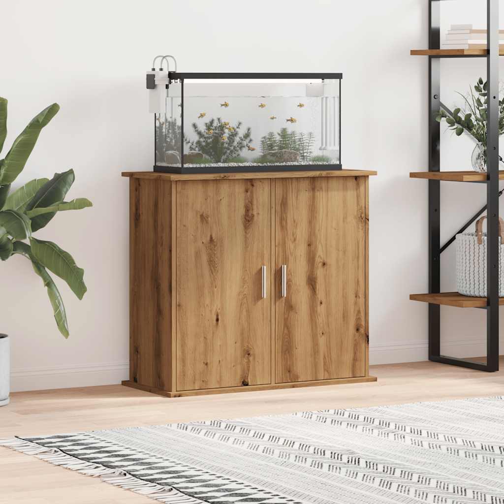 vidaXL Suport acvariu, stejar artizanal, 81x36x73 cm, lemn prelucrat vidaXL Suport acvariu, stejar artizanal, 81x36x73 cm, lemn prelucrat