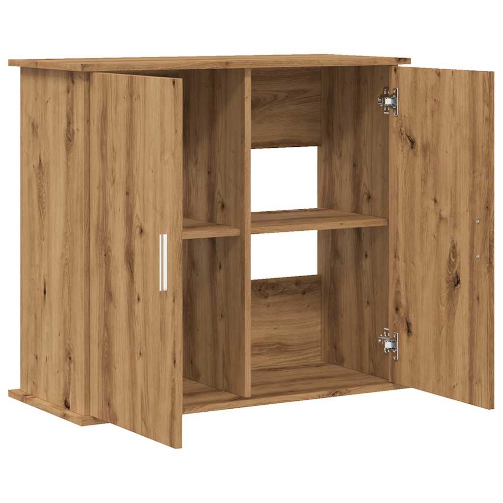 vidaXL Suport acvariu, stejar artizanal, 81x36x73 cm, lemn prelucrat vidaXL Suport acvariu, stejar artizanal, 81x36x73 cm, lemn prelucrat