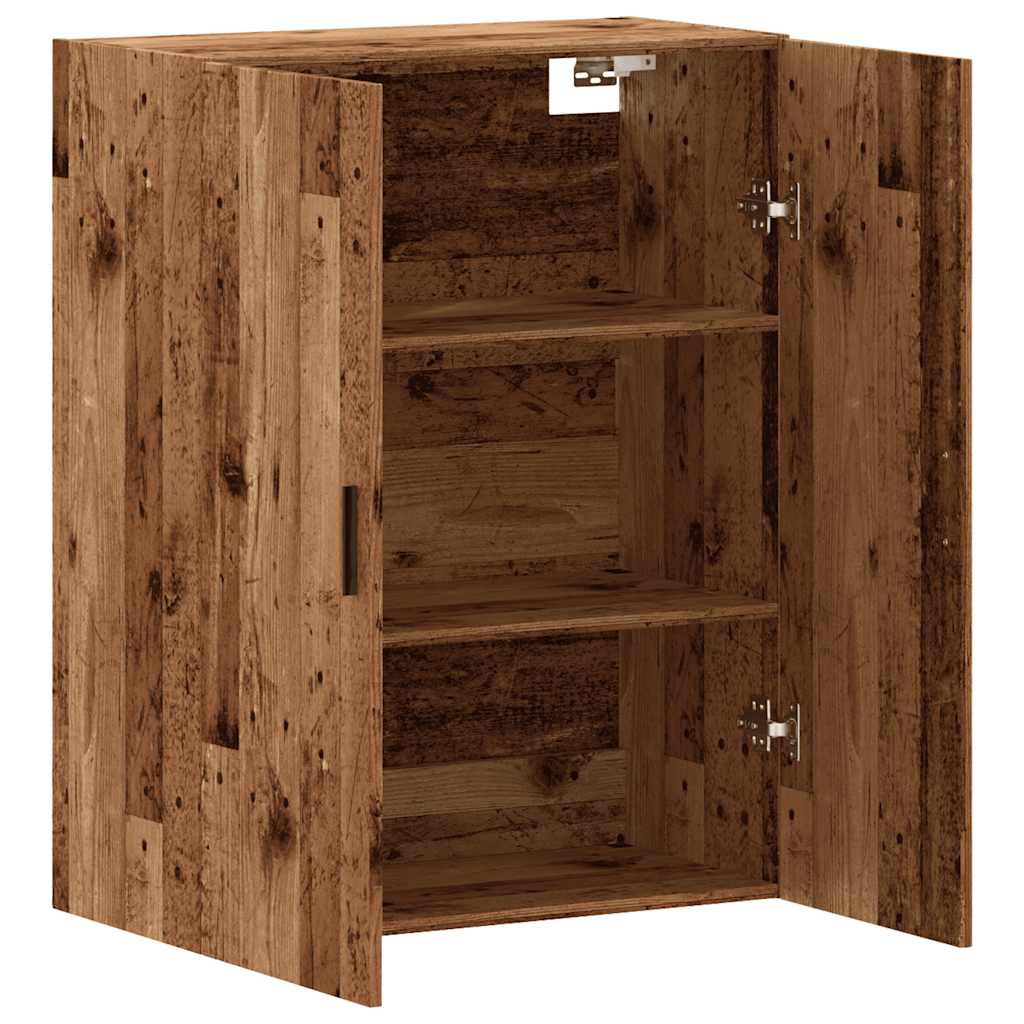 vidaXL Dulap montat pe perete lemn vechi 69,5x34x90 cm