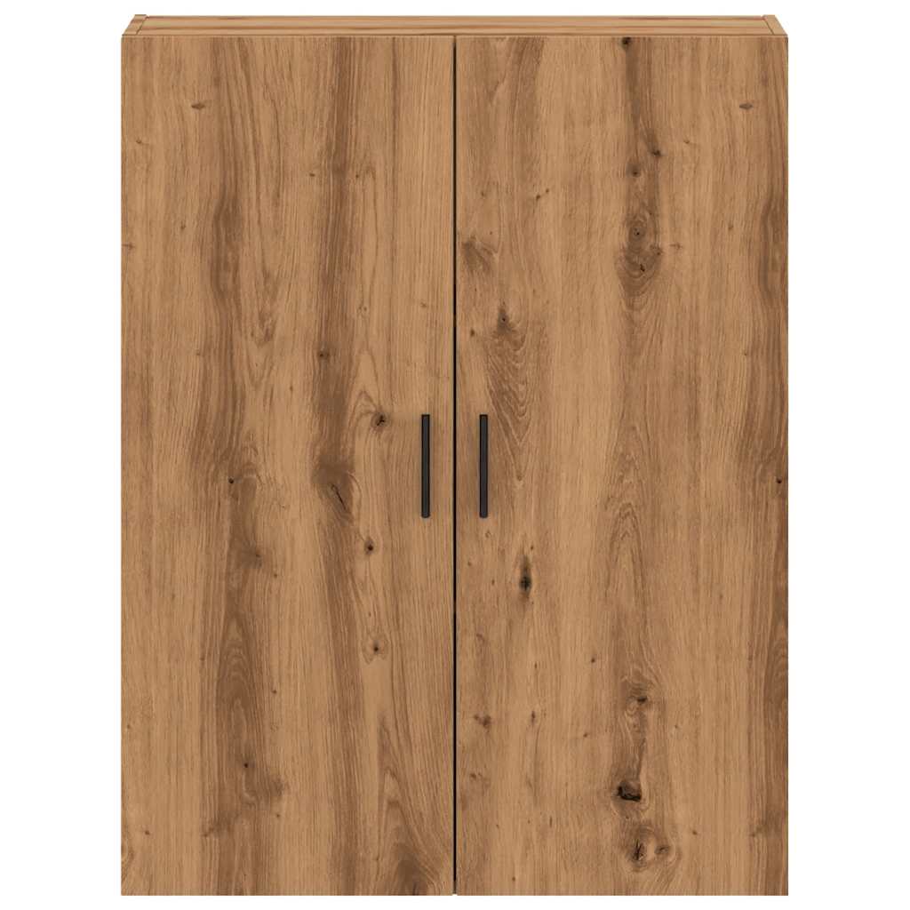 vidaXL Dulap montat pe perete, stejar artizanal, 69,5x34x90 cm
