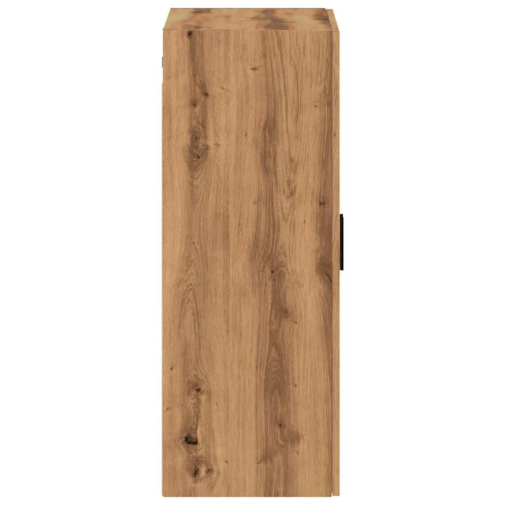 vidaXL Dulap montat pe perete, stejar artizanal, 69,5x34x90 cm