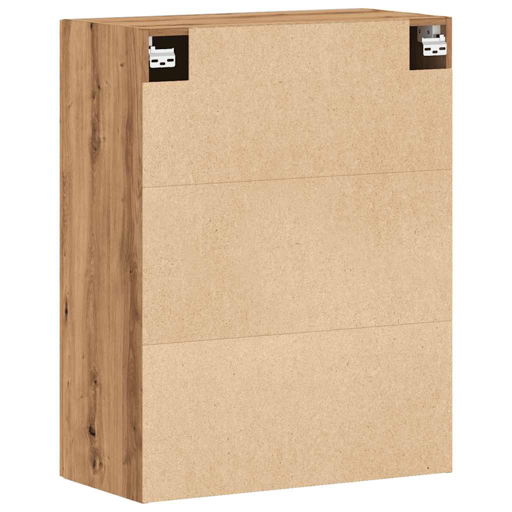 vidaXL Dulap montat pe perete, stejar artizanal, 69,5x34x90 cm