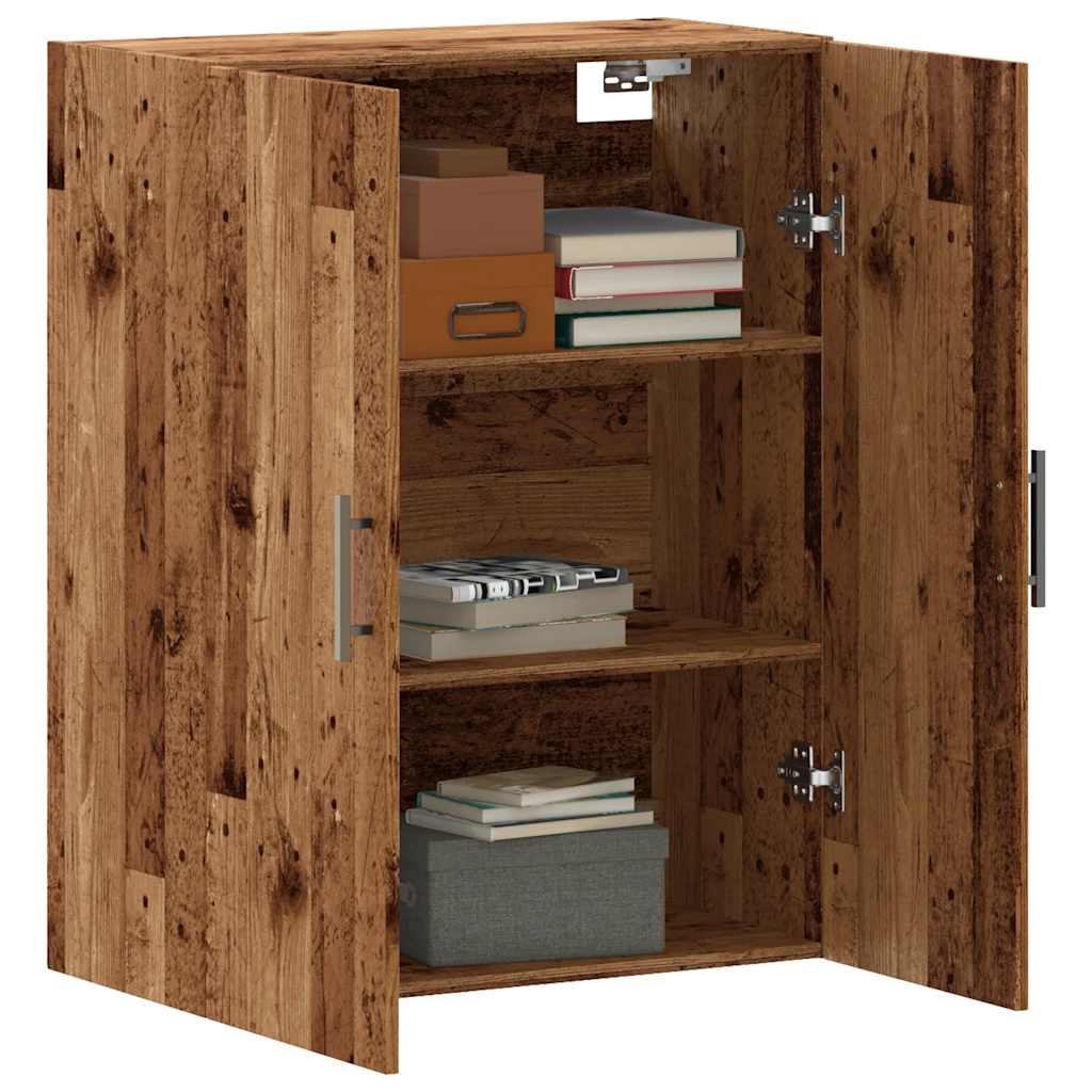 vidaXL Dulap montat pe perete lemn vechi 69,5x34x90 cm