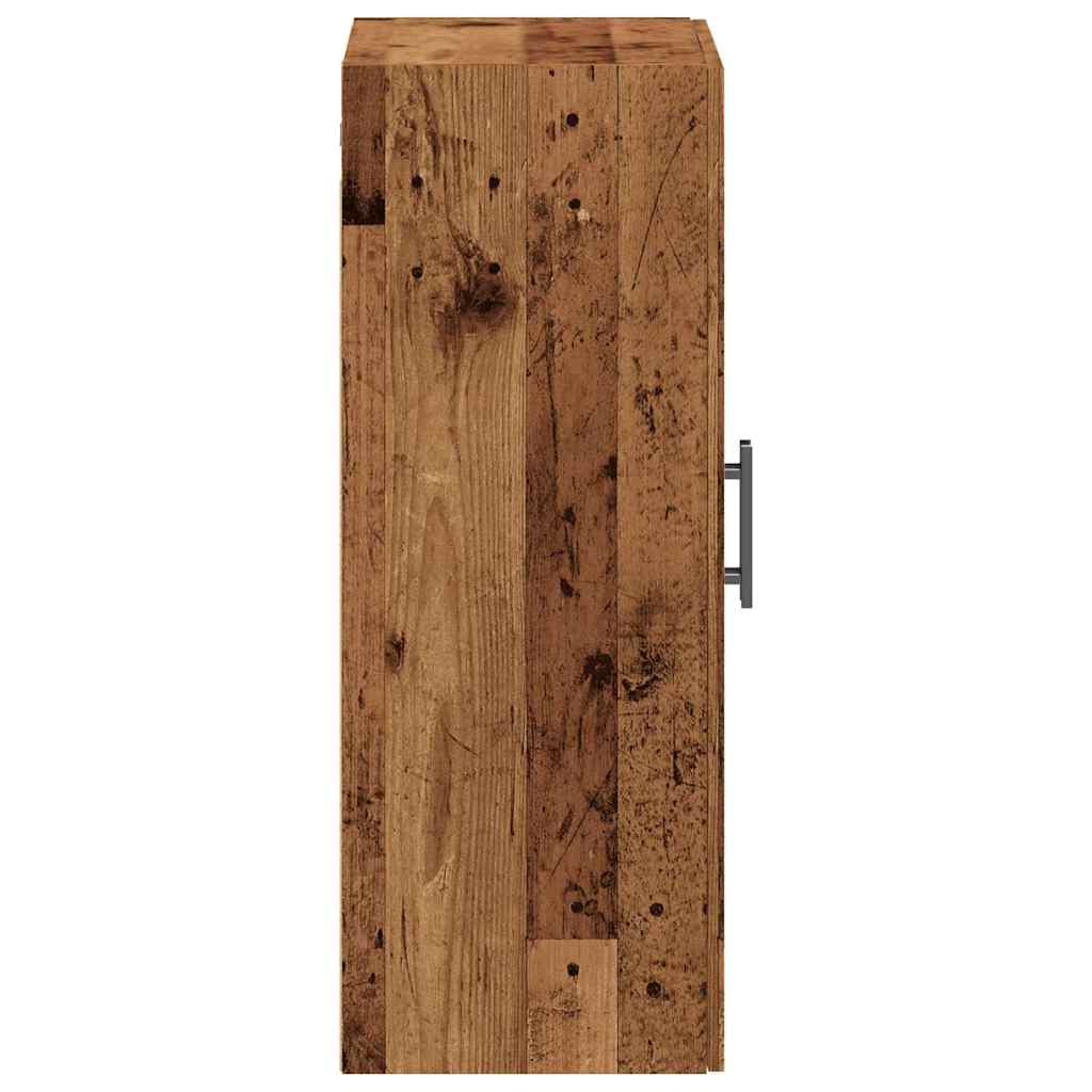vidaXL Dulap montat pe perete lemn vechi 69,5x34x90 cm