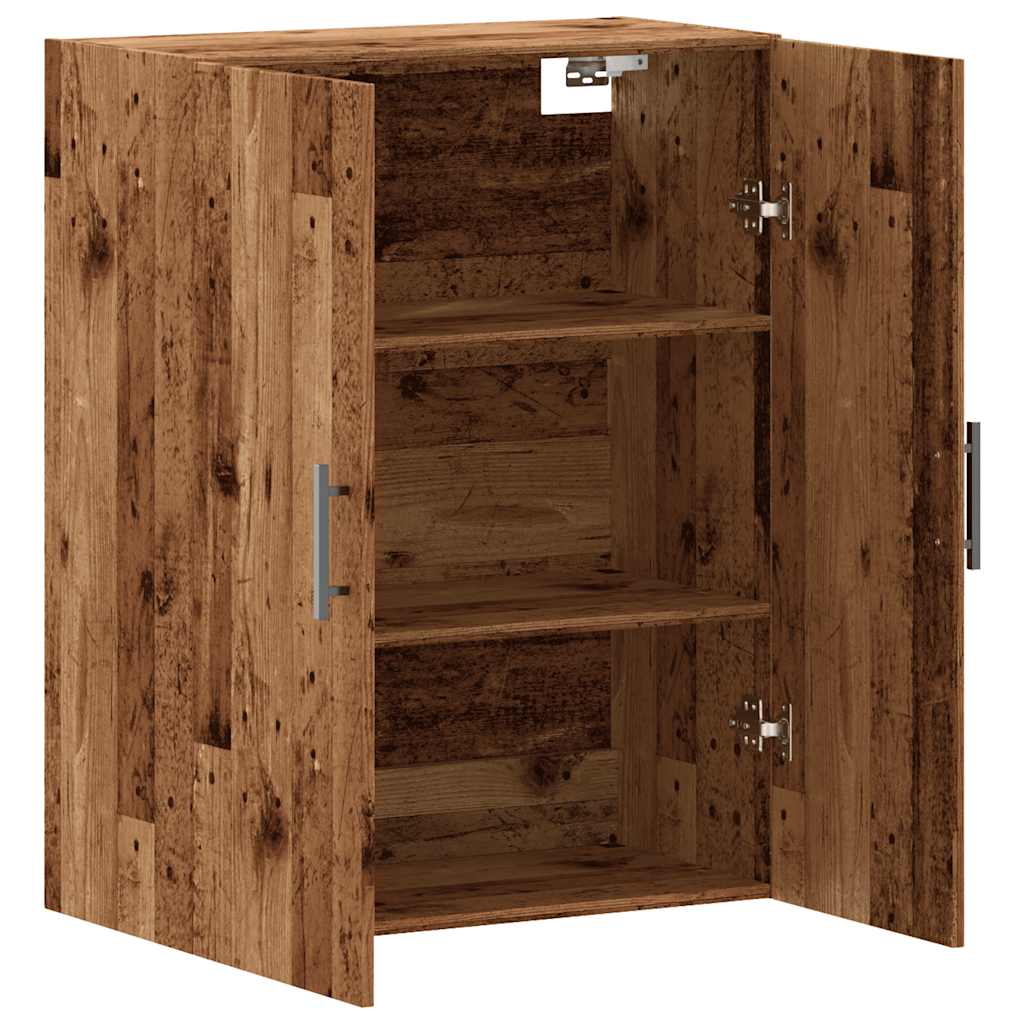vidaXL Dulap montat pe perete lemn vechi 69,5x34x90 cm