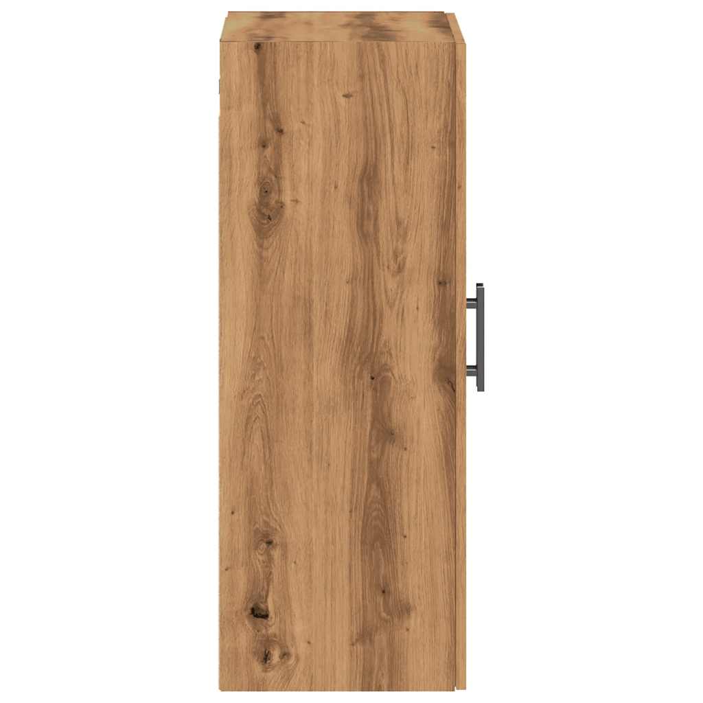 vidaXL Dulap montat pe perete, stejar artizanal, 69,5x34x90 cm
