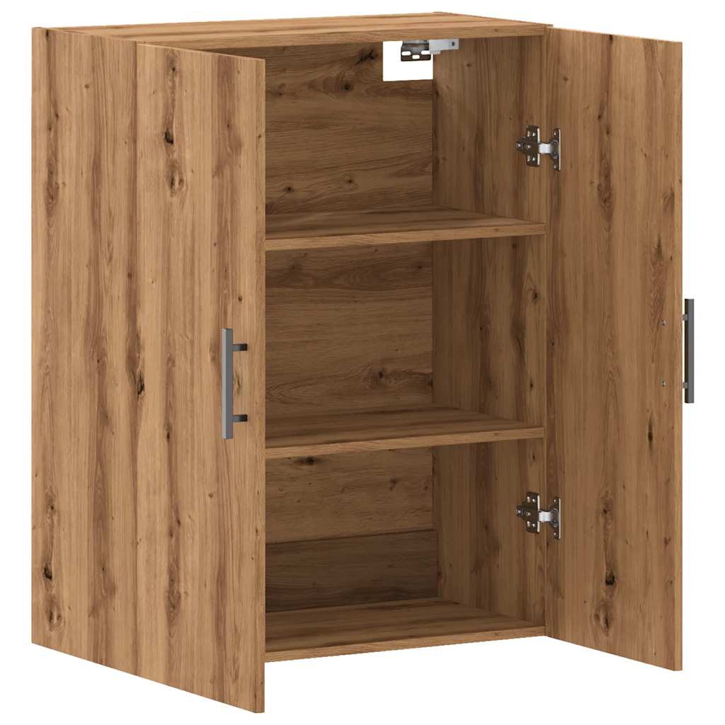 vidaXL Dulap montat pe perete, stejar artizanal, 69,5x34x90 cm