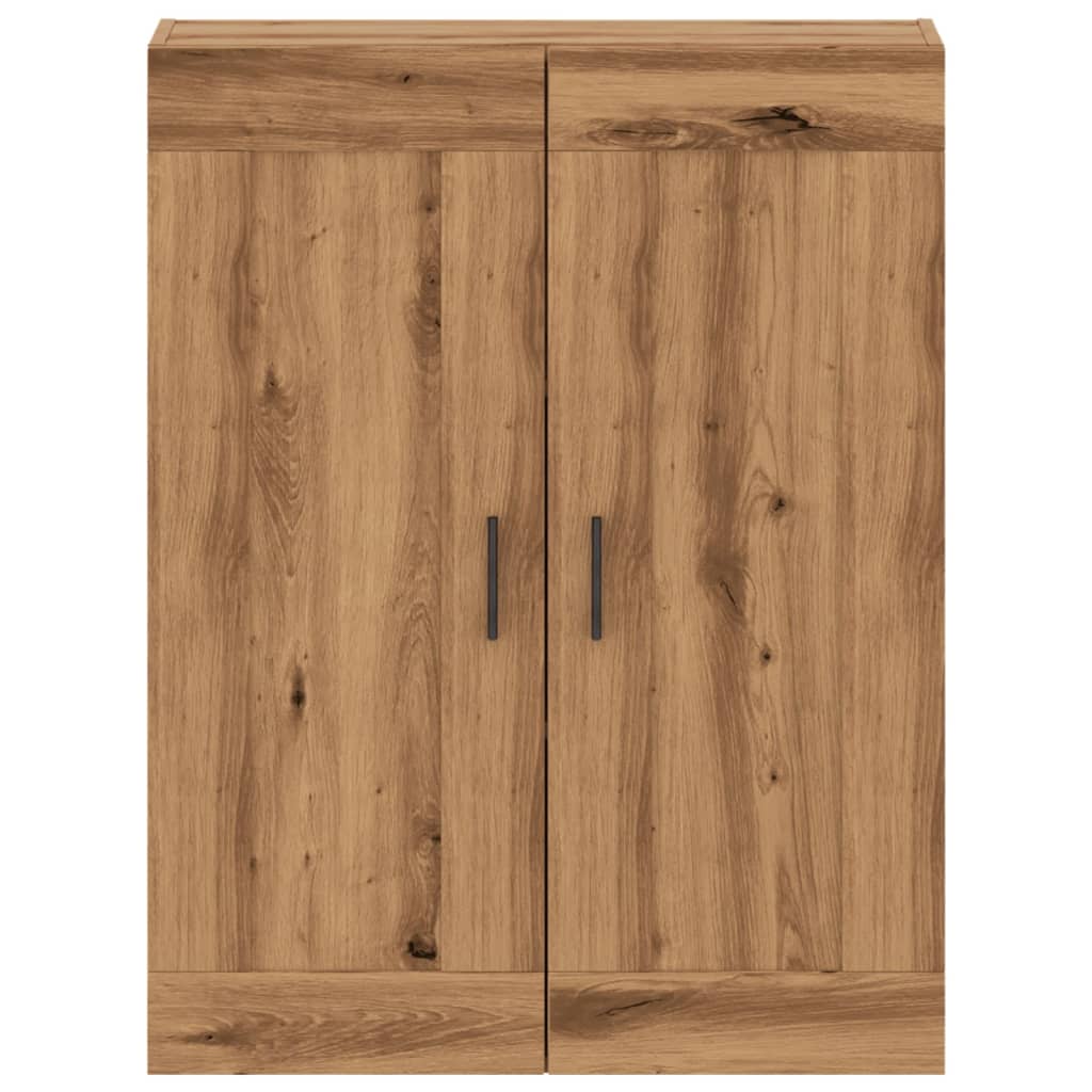 vidaXL Dulap pe perete stejar artizanal, 69,5x34x90 cm, lemn prelucrat
