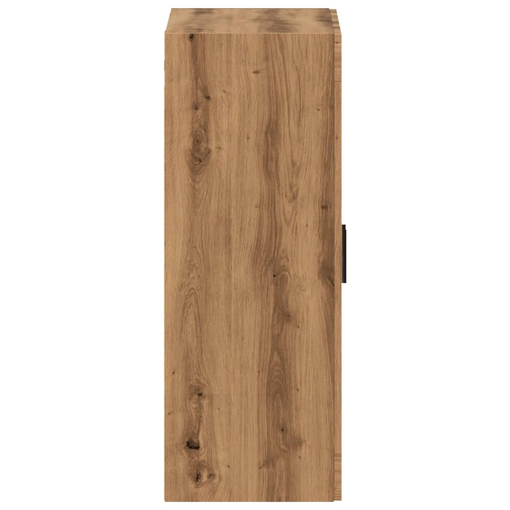 vidaXL Dulap pe perete stejar artizanal, 69,5x34x90 cm, lemn prelucrat