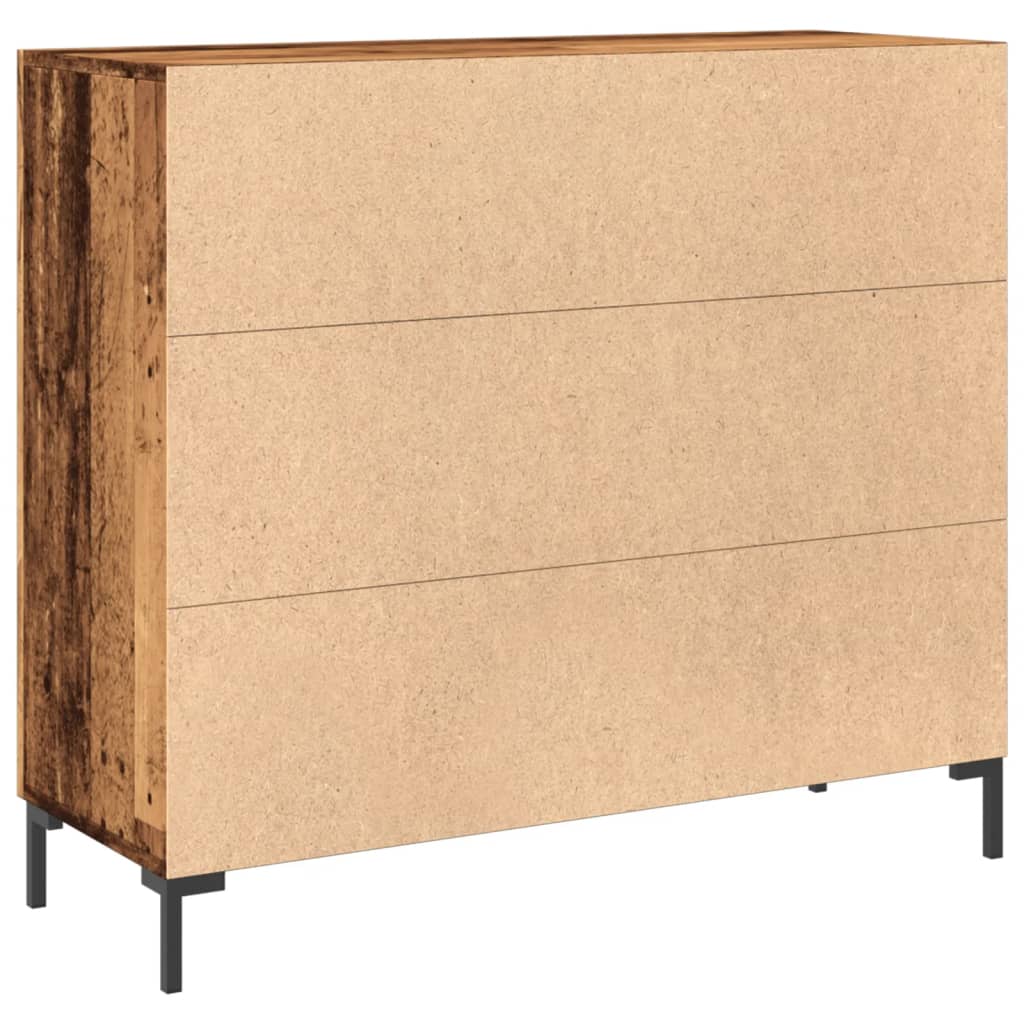 vidaXL Dulap, lemn vechi, 90x34x80 cm, lemn prelucrat