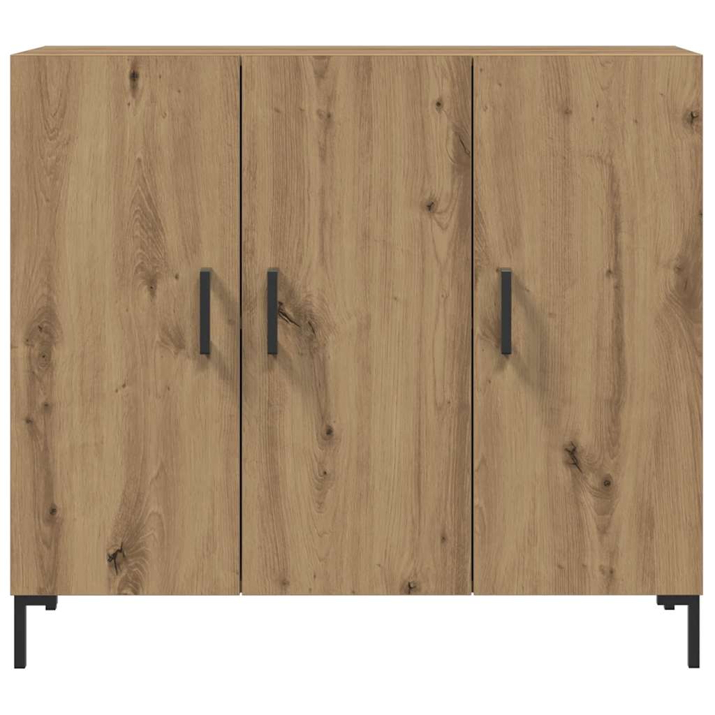 vidaXL Dulap, stejar artizanal, 90x34x80 cm, lemn prelucrat vidaXL Dulap, stejar artizanal, 90x34x80 cm, lemn prelucrat