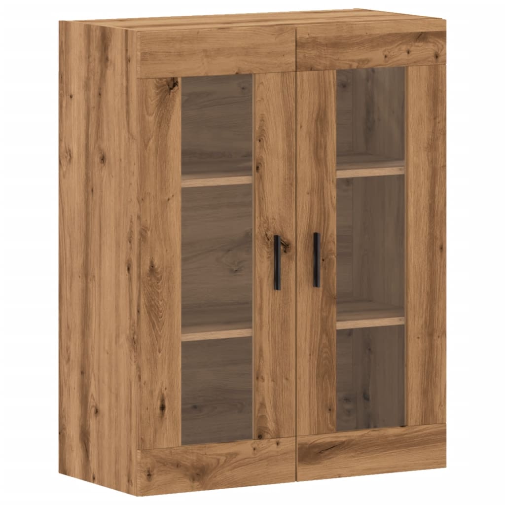 vidaXL Dulap montat pe perete, stejar artizanal, 69,5x34x90 cm