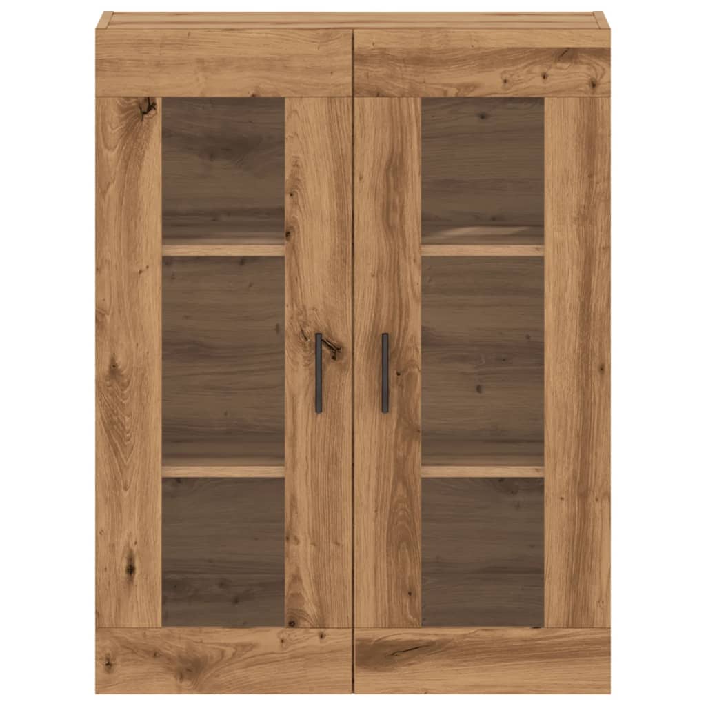 vidaXL Dulap montat pe perete, stejar artizanal, 69,5x34x90 cm