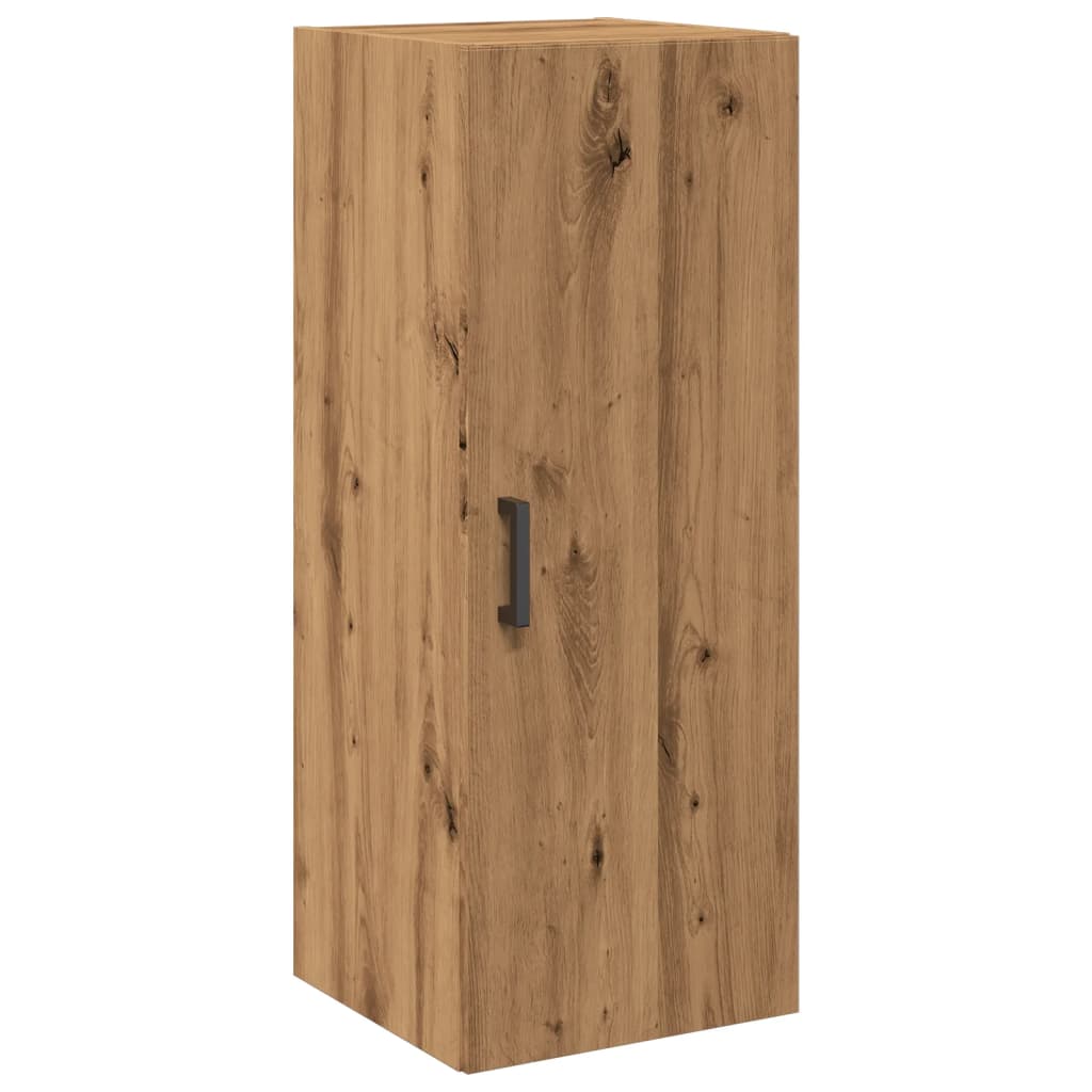 vidaXL Dulap pe perete stejar artizanal, 34,5x34x90 cm, lemn prelucrat
