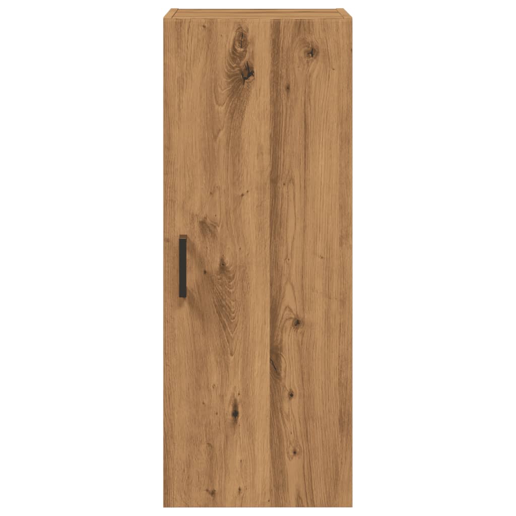 vidaXL Dulap pe perete stejar artizanal, 34,5x34x90 cm, lemn prelucrat