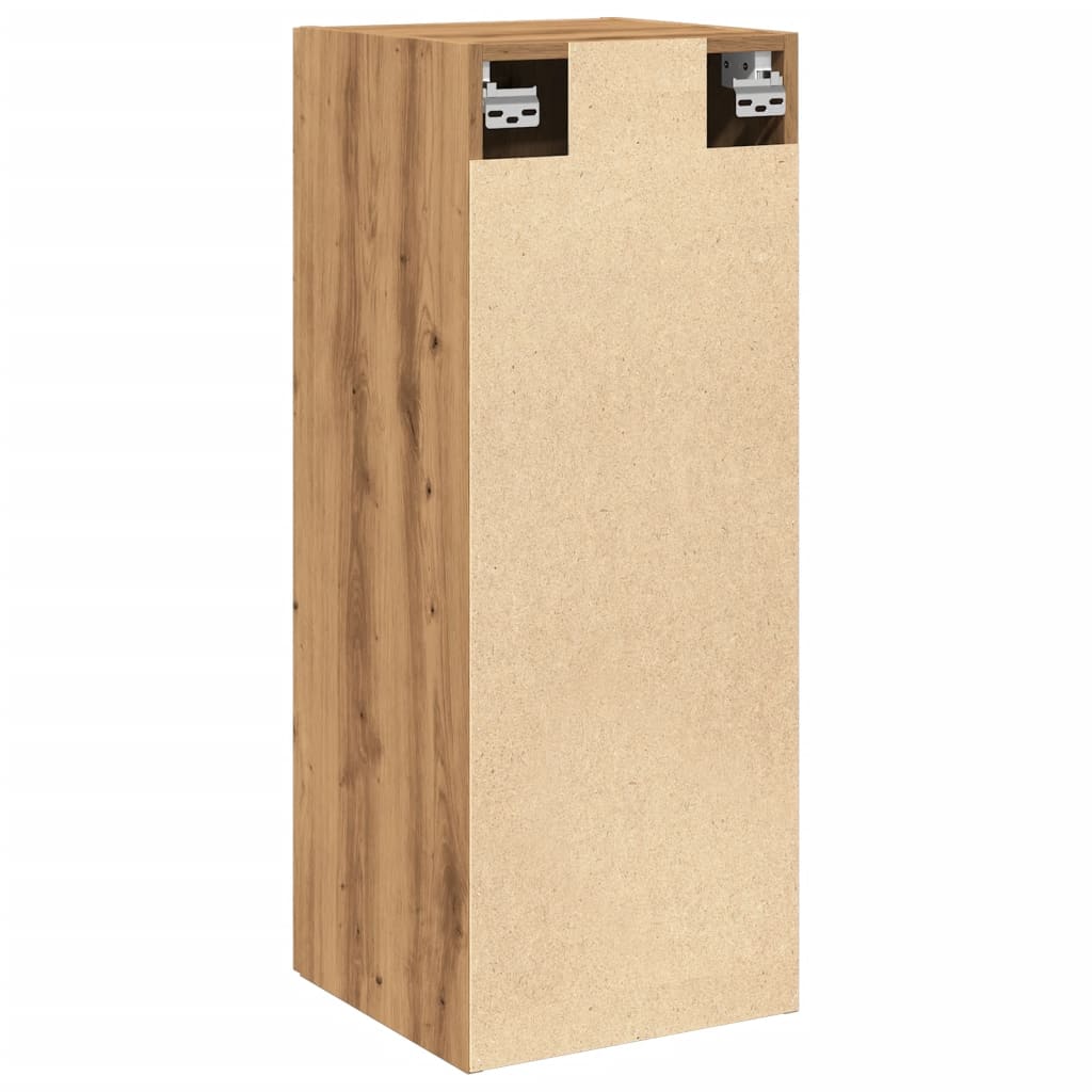vidaXL Dulap pe perete stejar artizanal, 34,5x34x90 cm, lemn prelucrat