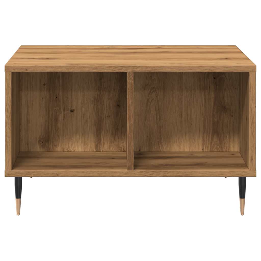vidaXL Măsuță cafea, stejar artizanal, 60x50x36,5 cm, lemn prelucrat vidaXL Măsuță cafea, stejar artizanal, 60x50x36,5 cm, lemn prelucrat