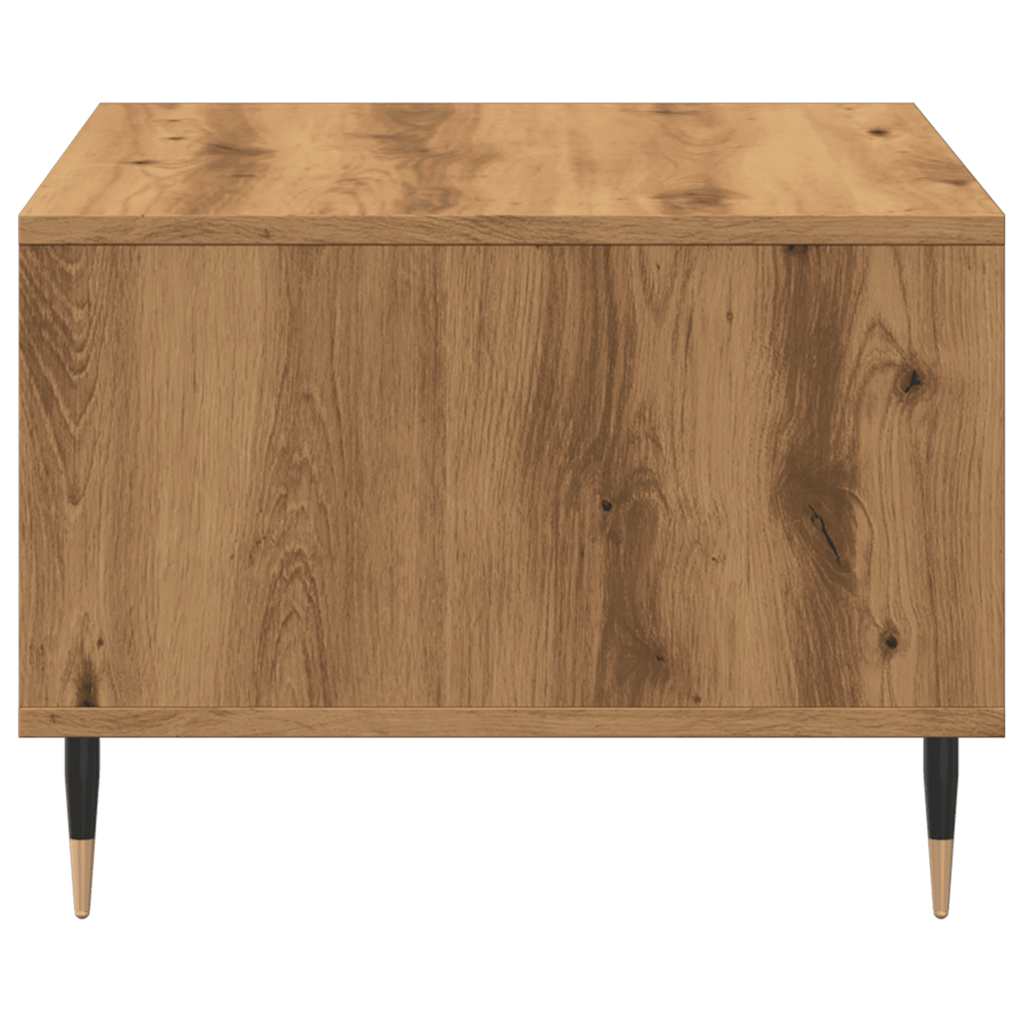 vidaXL Măsuță cafea, stejar artizanal, 60x50x36,5 cm, lemn prelucrat vidaXL Măsuță cafea, stejar artizanal, 60x50x36,5 cm, lemn prelucrat