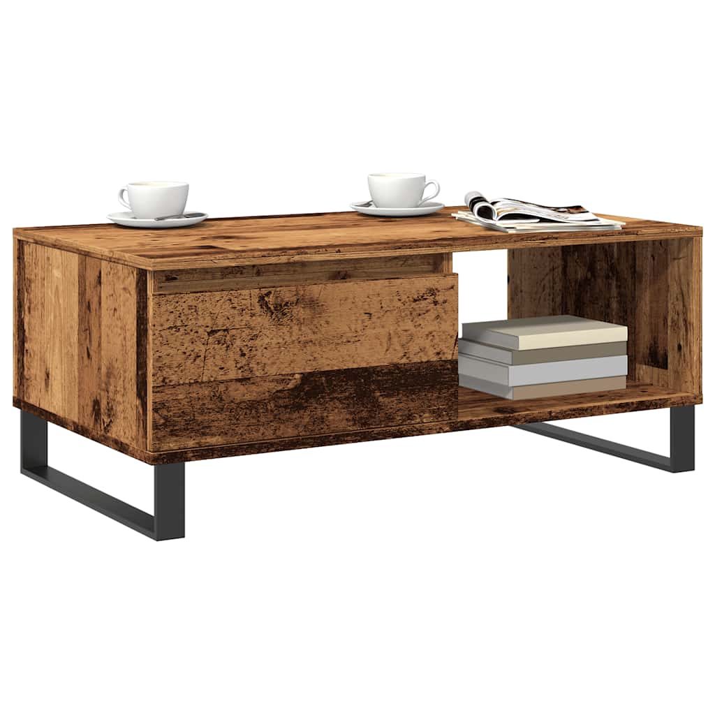 vidaXL Măsuță de cafea, lemn vechi, 90x50x36,5 cm, lemn prelucrat vidaXL Măsuță de cafea, lemn vechi, 90x50x36,5 cm, lemn prelucrat