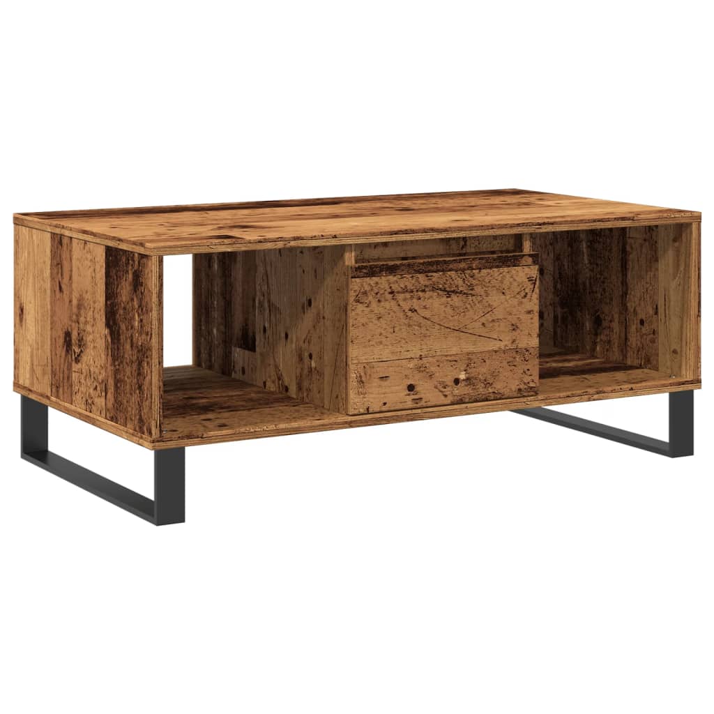 vidaXL Măsuță de cafea, lemn vechi, 90x50x36,5 cm, lemn prelucrat vidaXL Măsuță de cafea, lemn vechi, 90x50x36,5 cm, lemn prelucrat