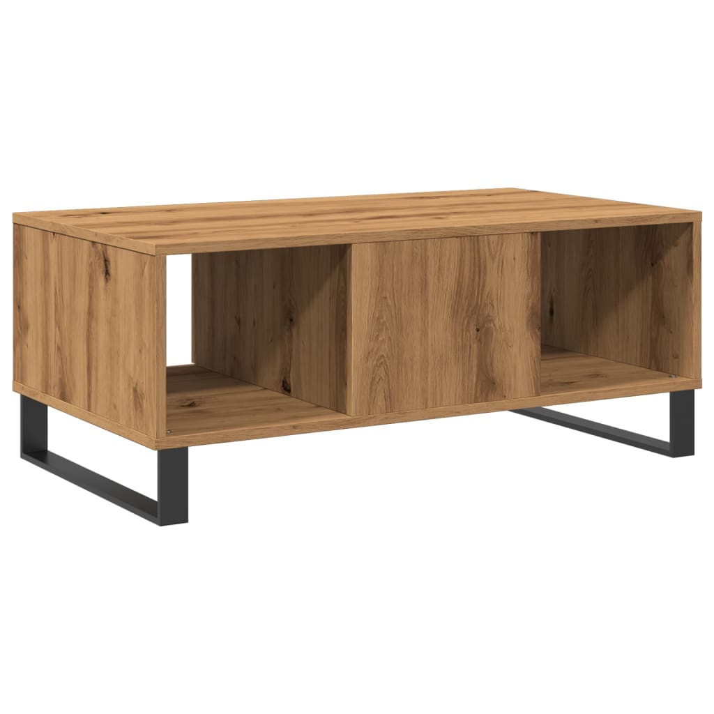 vidaXL Măsuță cafea, stejar artizanal, 90x50x36,5 cm, lemn prelucrat vidaXL Măsuță cafea, stejar artizanal, 90x50x36,5 cm, lemn prelucrat