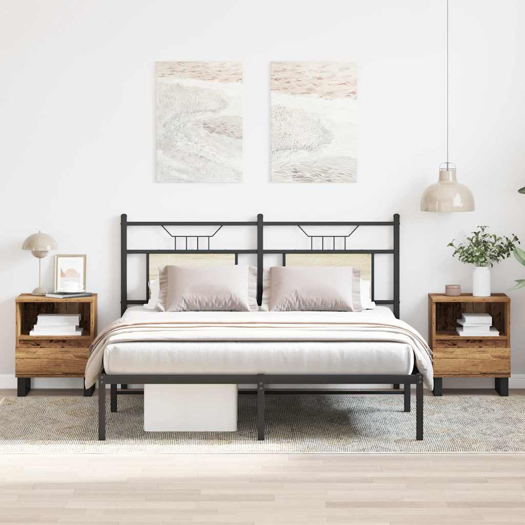 vidaXL Noptiere, 2 buc., lemn vechi, 40x35x50 cm, lemn prelucrat vidaXL Noptiere, 2 buc., lemn vechi, 40x35x50 cm, lemn prelucrat