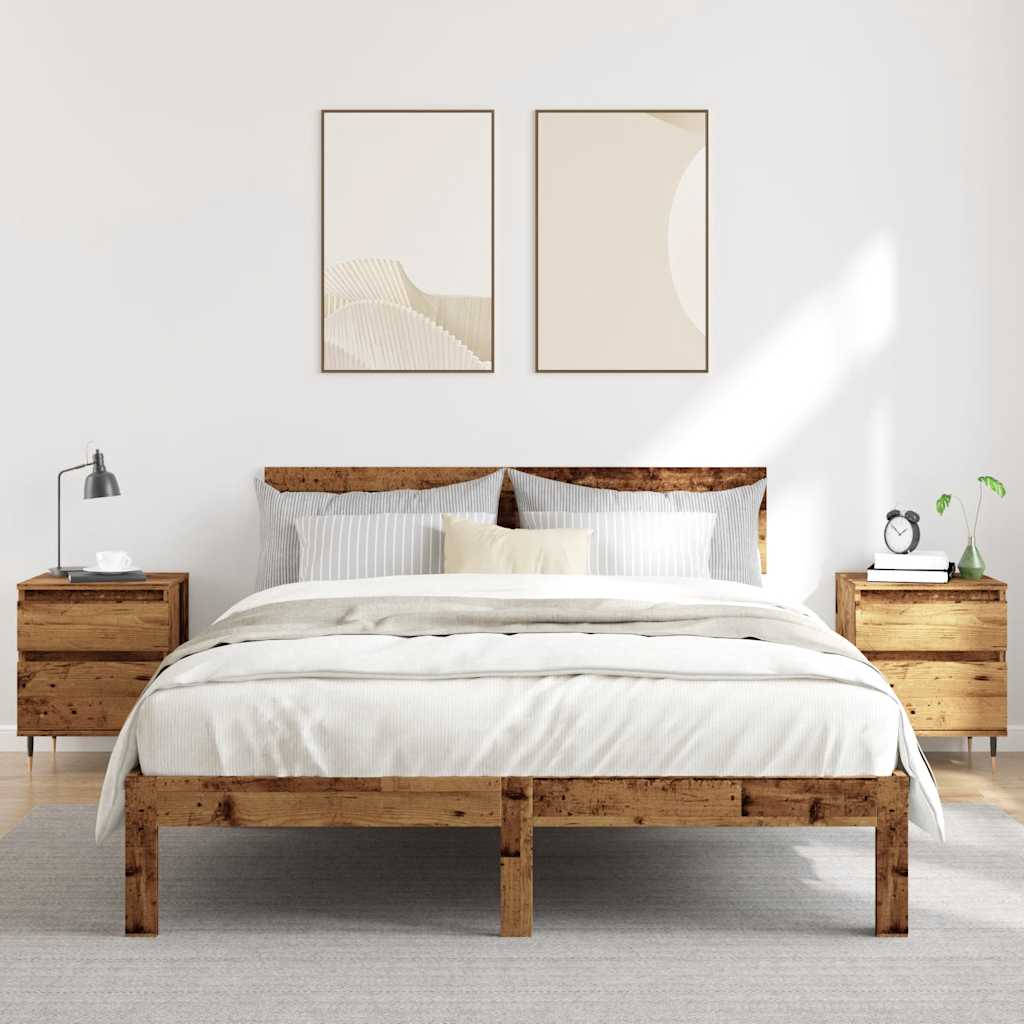 vidaXL Noptiere, 2 buc., lemn vechi, 40x35x50 cm, lemn prelucrat vidaXL Noptiere, 2 buc., lemn vechi, 40x35x50 cm, lemn prelucrat