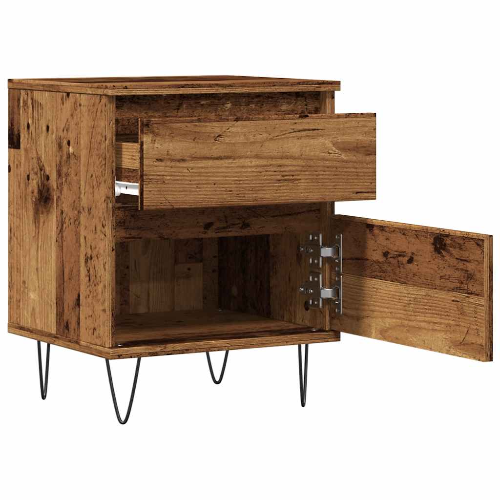 vidaXL Noptiere, 2 buc., lemn vechi, 40x35x50 cm, lemn prelucrat vidaXL Noptiere, 2 buc., lemn vechi, 40x35x50 cm, lemn prelucrat