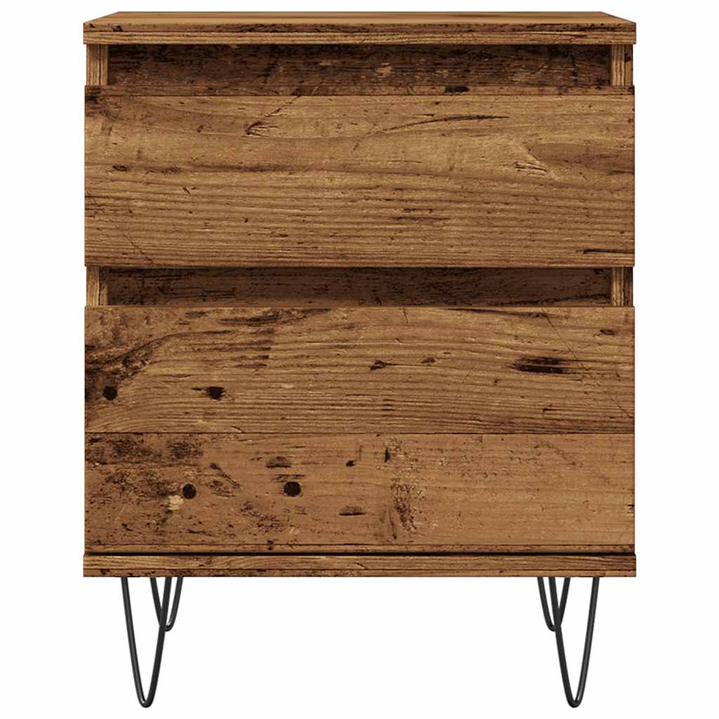vidaXL Noptiere, 2 buc., lemn vechi, 40x35x50 cm, lemn prelucrat vidaXL Noptiere, 2 buc., lemn vechi, 40x35x50 cm, lemn prelucrat