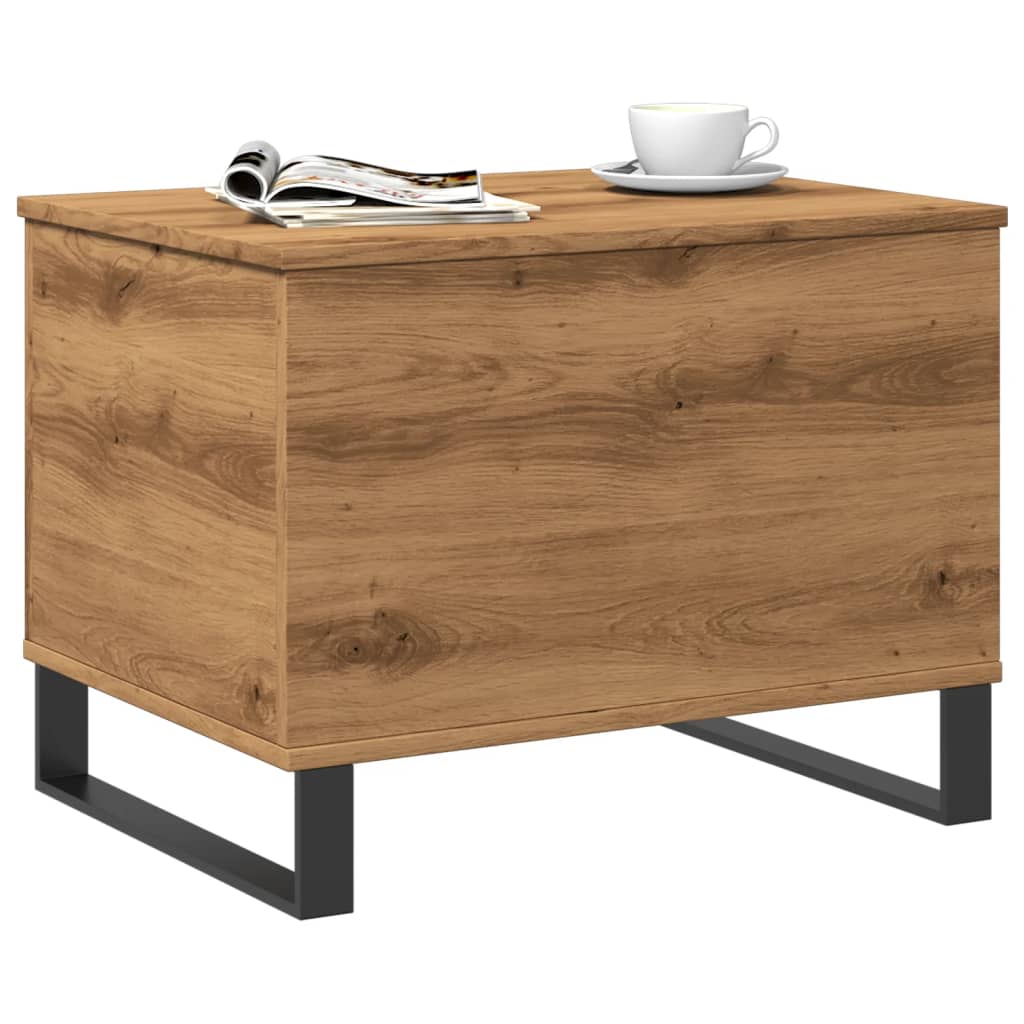 vidaXL Măsuță de cafea stejar artizanal, 60x44,5x45 cm, lemn prelucrat