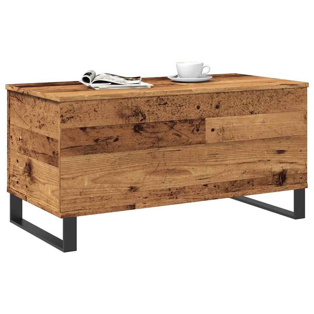 vidaXL Măsuță de cafea, lemn vechi, 90x44,5x45 cm, lemn prelucrat vidaXL Măsuță de cafea, lemn vechi, 90x44,5x45 cm, lemn prelucrat