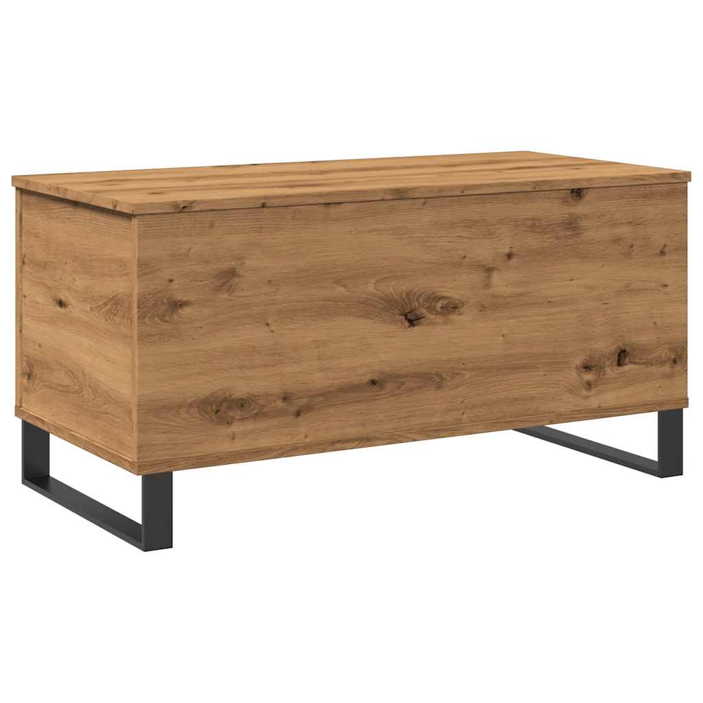 vidaXL Măsuță de cafea stejar artizanal, 90x44,5x45 cm, lemn prelucrat