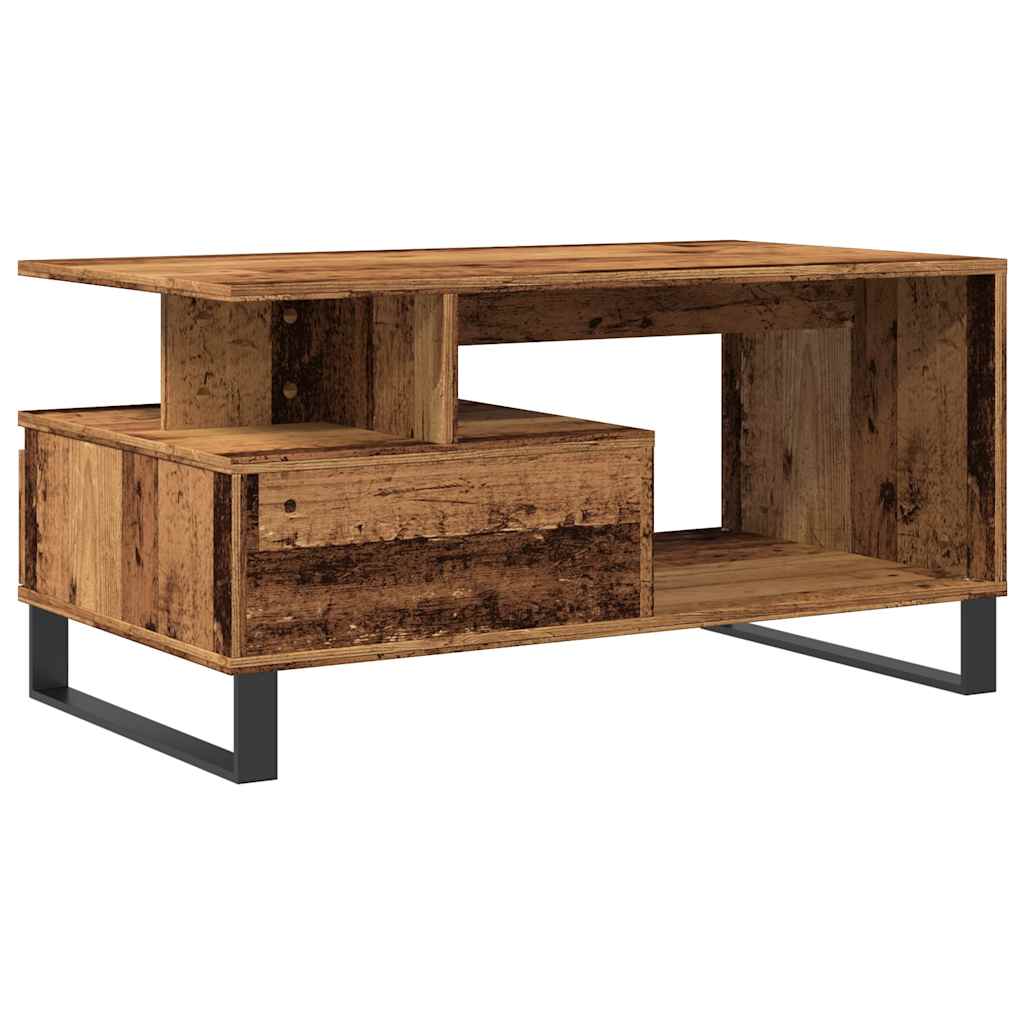 vidaXL Măsuță de cafea, lemn vechi, 90x49x45 cm, lemn prelucrat vidaXL Măsuță de cafea, lemn vechi, 90x49x45 cm, lemn prelucrat