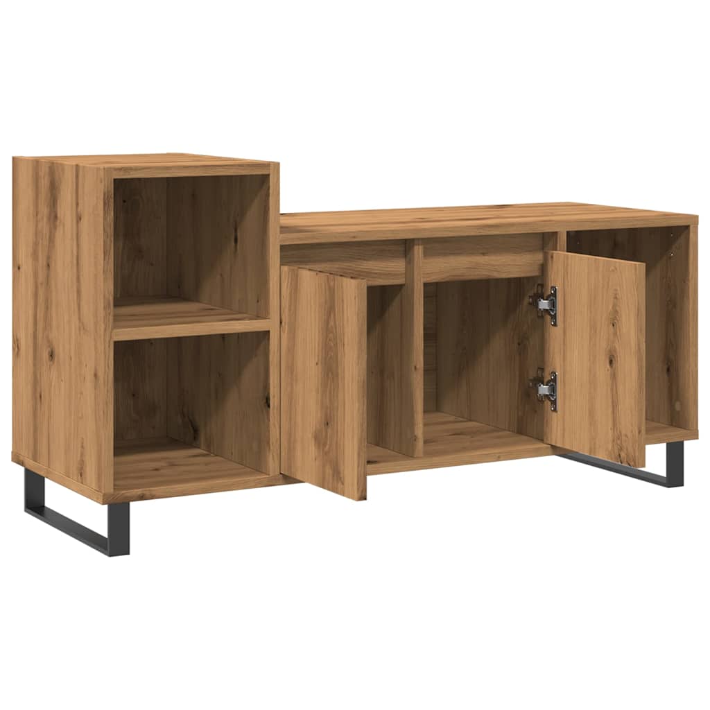 vidaXL Comodă TV, stejar artizanal, 100x35x55 cm, lemn prelucrat vidaXL Comodă TV, stejar artizanal, 100x35x55 cm, lemn prelucrat