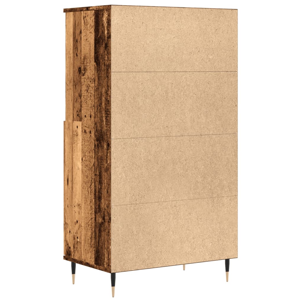 vidaXL Dulap înalt, lemn vechi, 60x36x110 cm, lemn prelucrat