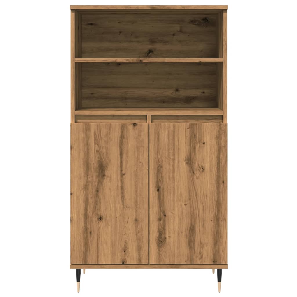 vidaXL Dulap înalt, stejar artizanal, 60x36x110 cm, lemn prelucrat