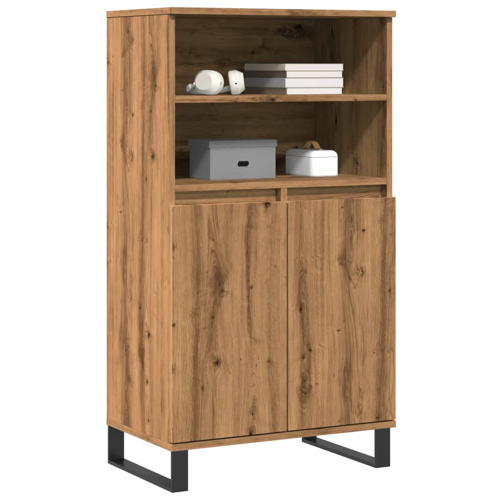 vidaXL Dulap înalt, stejar artizanal, 60x36x110 cm, lemn prelucrat