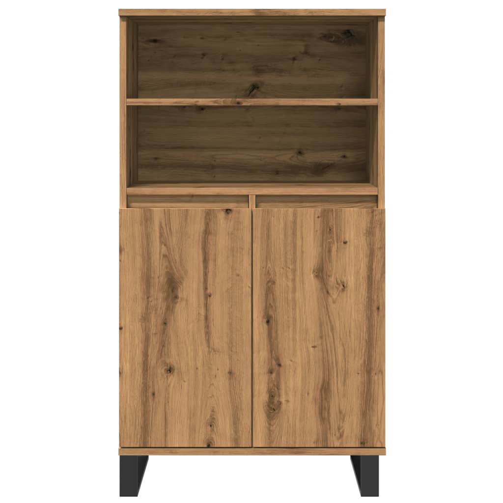 vidaXL Dulap înalt, stejar artizanal, 60x36x110 cm, lemn prelucrat