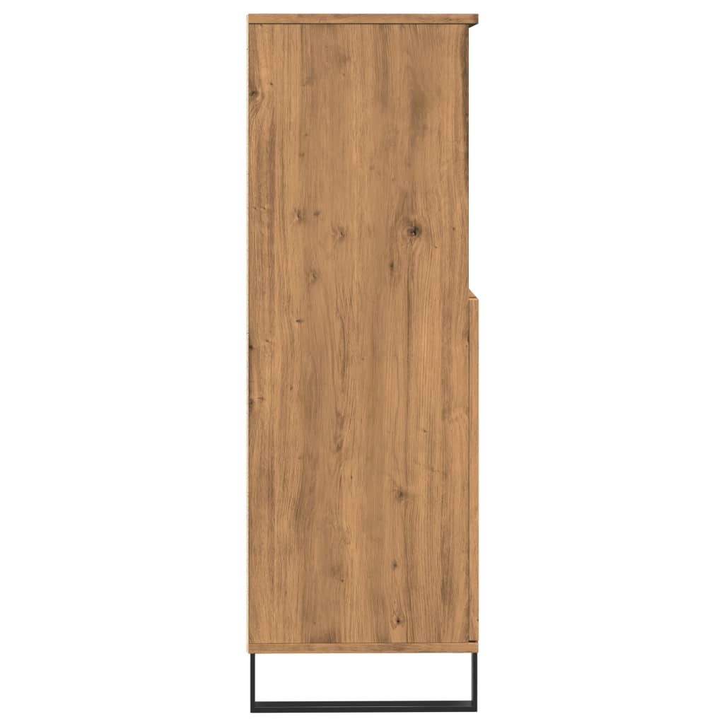 vidaXL Dulap înalt, stejar artizanal, 60x36x110 cm, lemn prelucrat