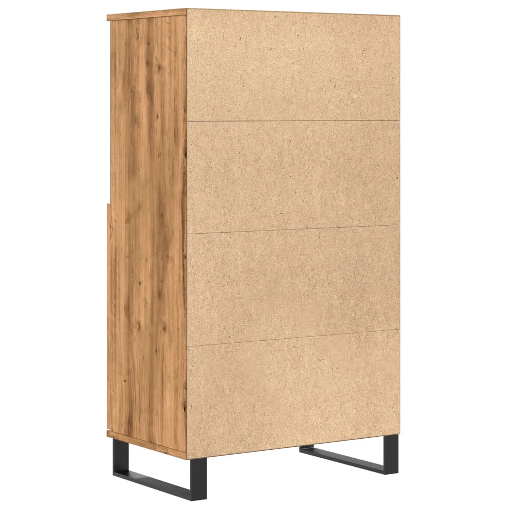 vidaXL Dulap înalt, stejar artizanal, 60x36x110 cm, lemn prelucrat