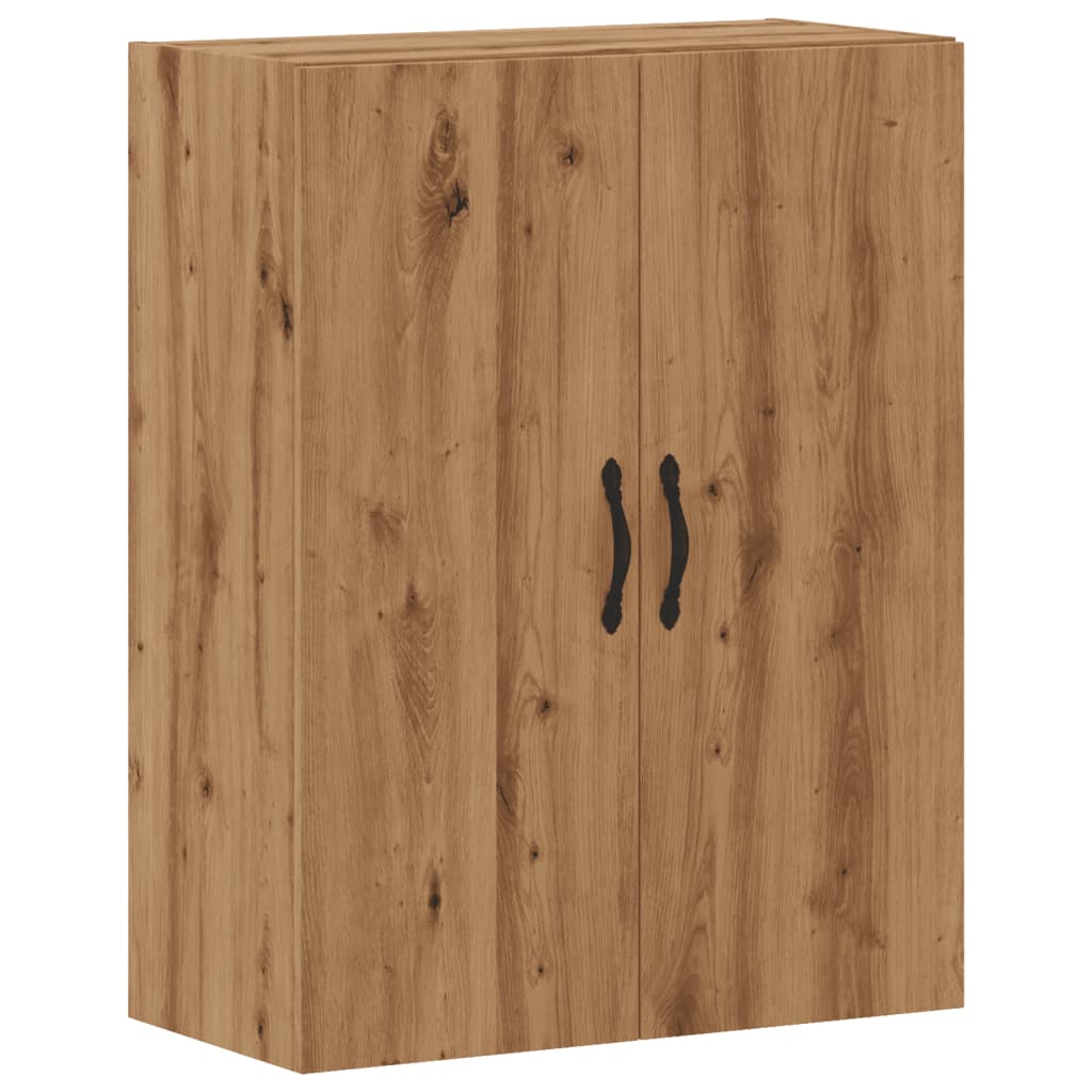 vidaXL Dulap pe perete stejar artizanal, 69,5x34x90 cm, lemn prelucrat