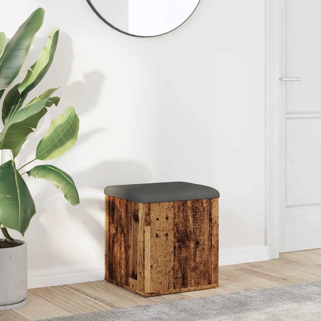 vidaXL Bancă de depozitare din lemn vechi 42x42x45 cm lemn prelucrat vidaXL Bancă de depozitare din lemn vechi 42x42x45 cm lemn prelucrat