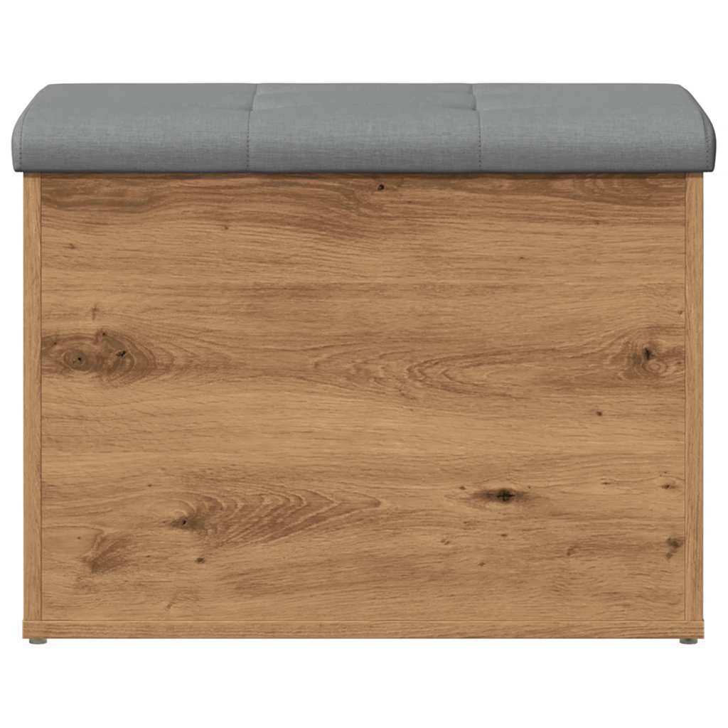 vidaXL Bancă de depozitare Stejar artizanal 62x42x45 cm lemn prelucrat vidaXL Bancă de depozitare Stejar artizanal 62x42x45 cm lemn prelucrat