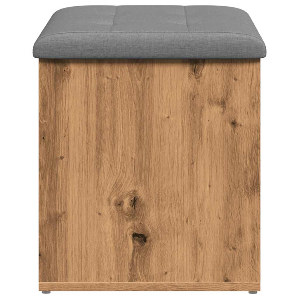 vidaXL Bancă de depozitare Stejar artizanal 62x42x45 cm lemn prelucrat vidaXL Bancă de depozitare Stejar artizanal 62x42x45 cm lemn prelucrat