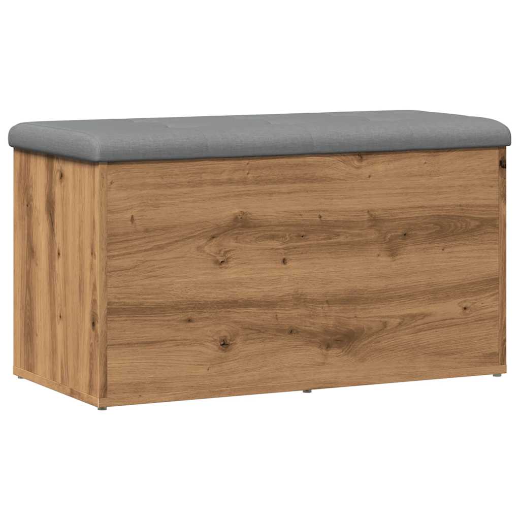vidaXL Bancă de depozitare Stejar artizanal 82x42x45 cm lemn prelucrat