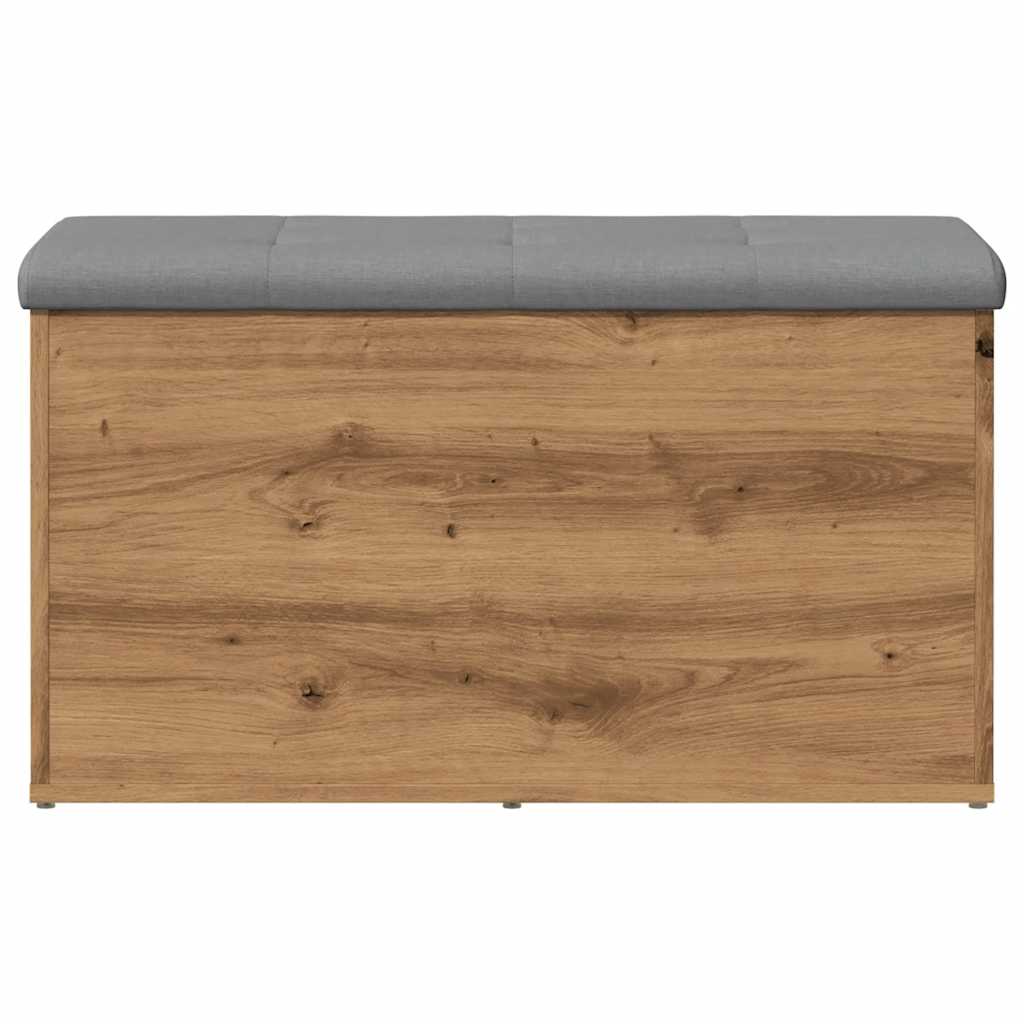 vidaXL Bancă de depozitare Stejar artizanal 82x42x45 cm lemn prelucrat