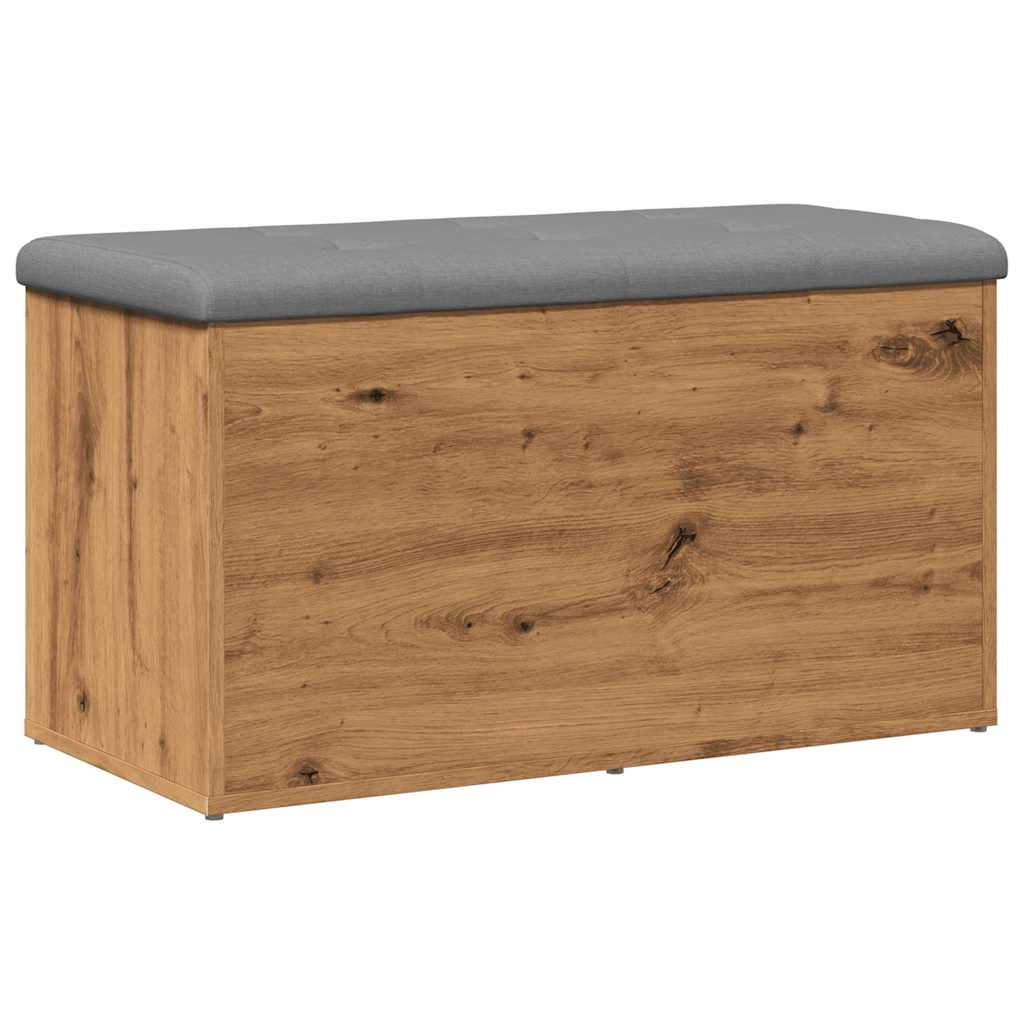 vidaXL Bancă de depozitare Stejar artizanal 82x42x45 cm lemn prelucrat