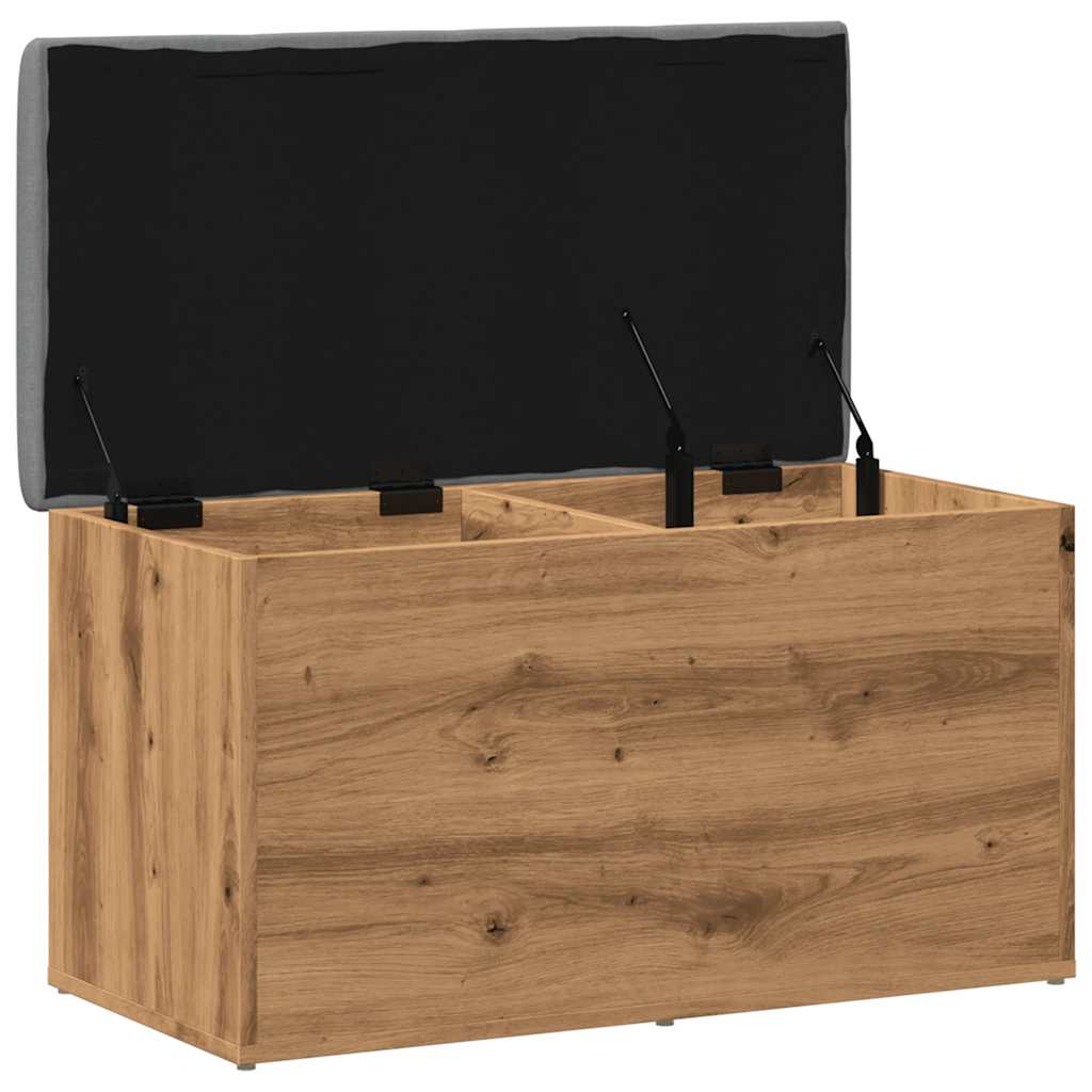 vidaXL Bancă de depozitare Stejar artizanal 82x42x45 cm lemn prelucrat