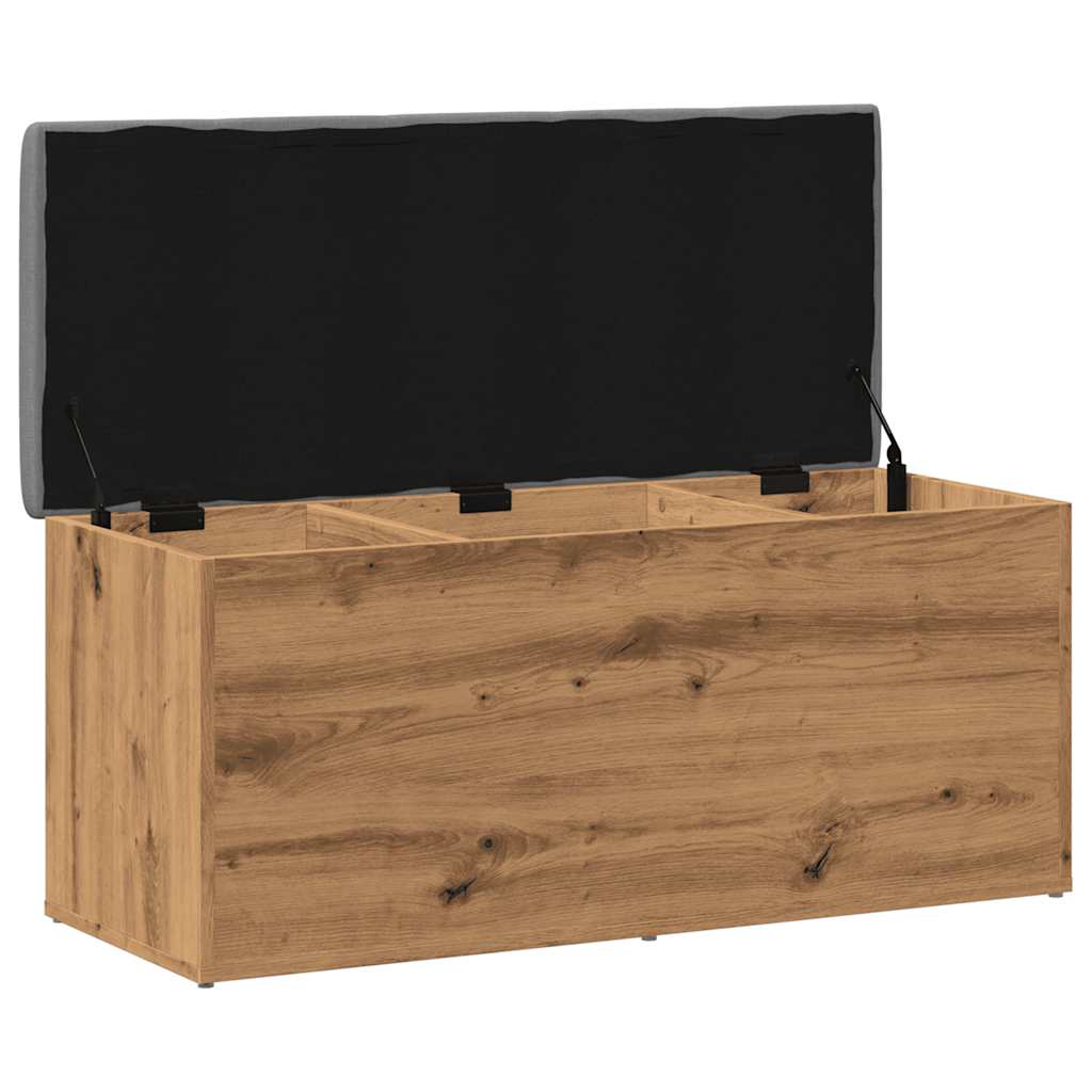 vidaXL Bancă de depozitare Stejar artizanal 102x42x45cm lemn prelucrat
